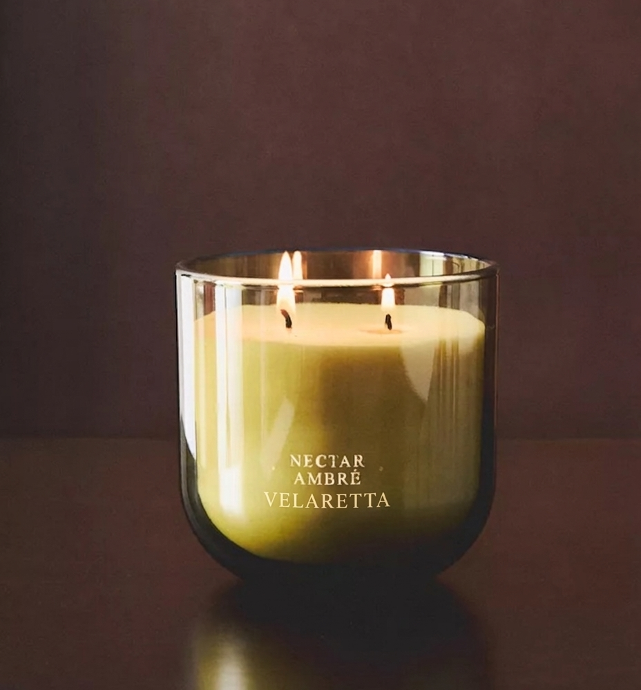 Gemini_Generated_Image_i67kfpi67kfpi67k (400 G) VELA AROMÁTICA NECTAR AMBRÉ - Imagen 1